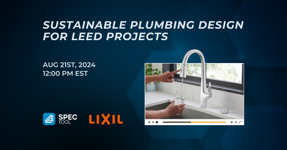 Sustainable Plumbing Design for LEED Projects with Lixil (CEU)